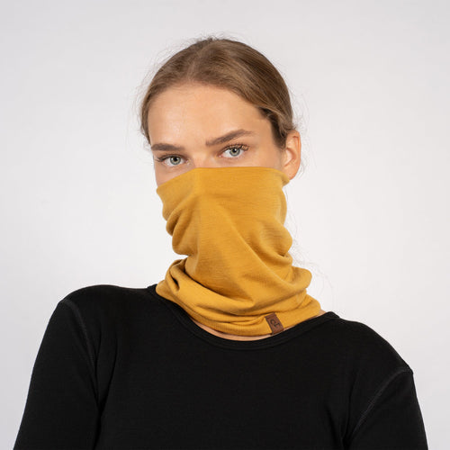 Women's Merino Summer Neck Gaiter Yellow