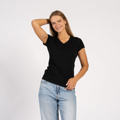 Women's Slim Fit V-Neck Tee