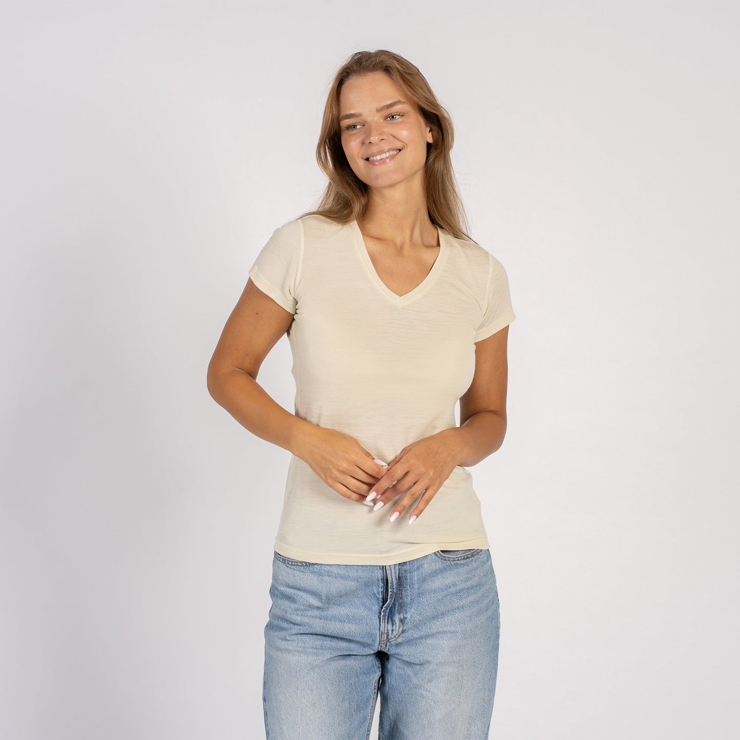 Women's Slim Fit V-Neck Tee