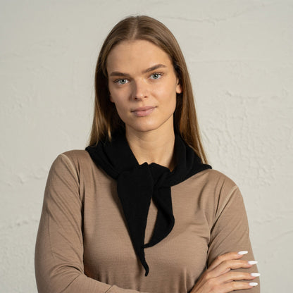 Women's Cashmere Triangle Knit Bandana Scarf