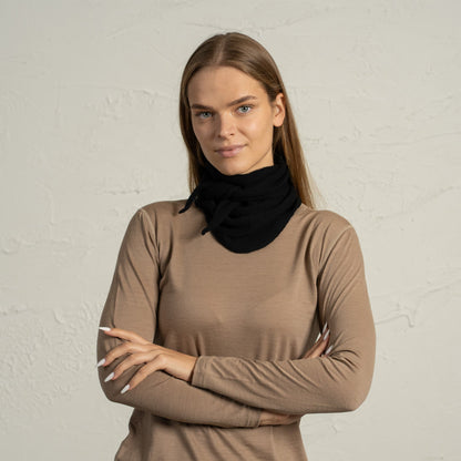 Women's Cashmere Triangle Knit Bandana Scarf
