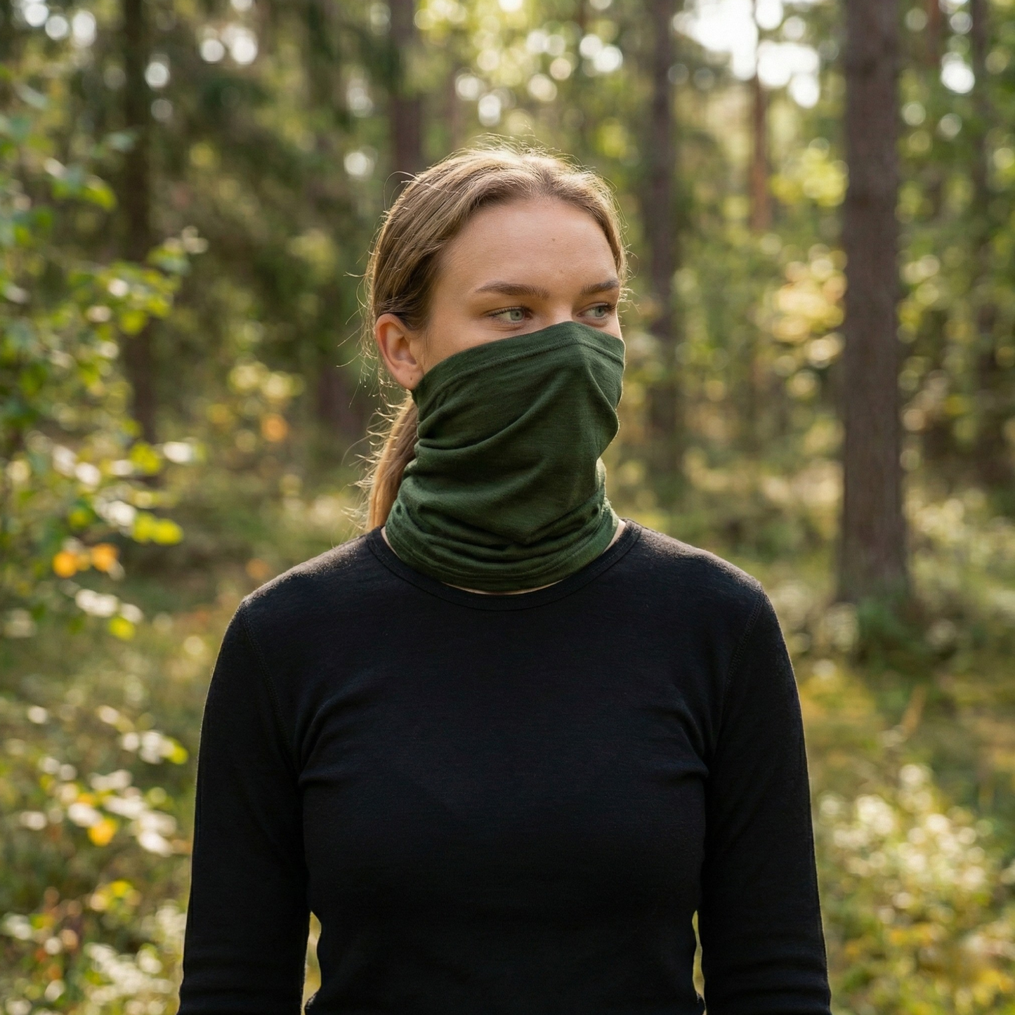 Women's Merino Wool Long Neck Gaiter