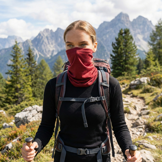 Women's Merino Wool Long Neck Gaiter