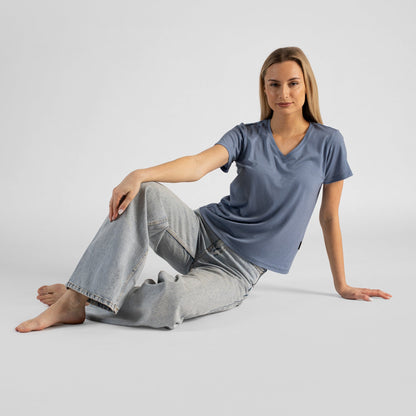 Women's Merino Regular Fit V-Neck Tee