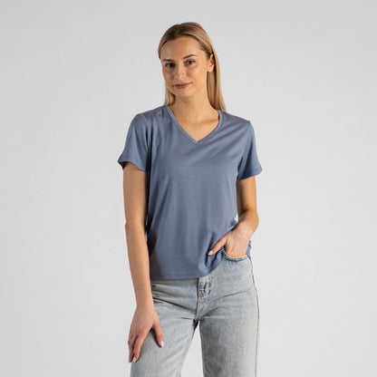 Women's Merino Regular Fit V-Neck Tee
