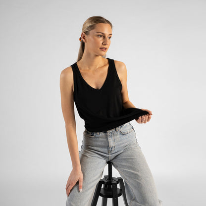 Women's Regular Fit V-Neck Summer Top