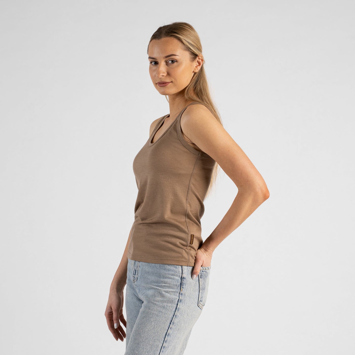 Women's Merino Sleeveless Top Beige