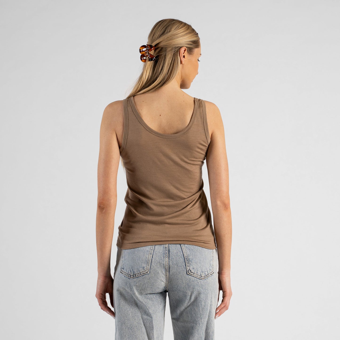 Women's Merino Sleeveless Top Beige