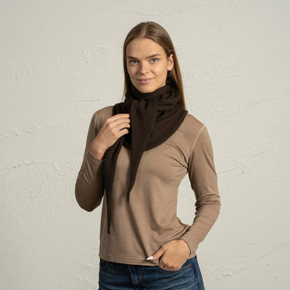 Women's Merino Wool Triangle Scarf
