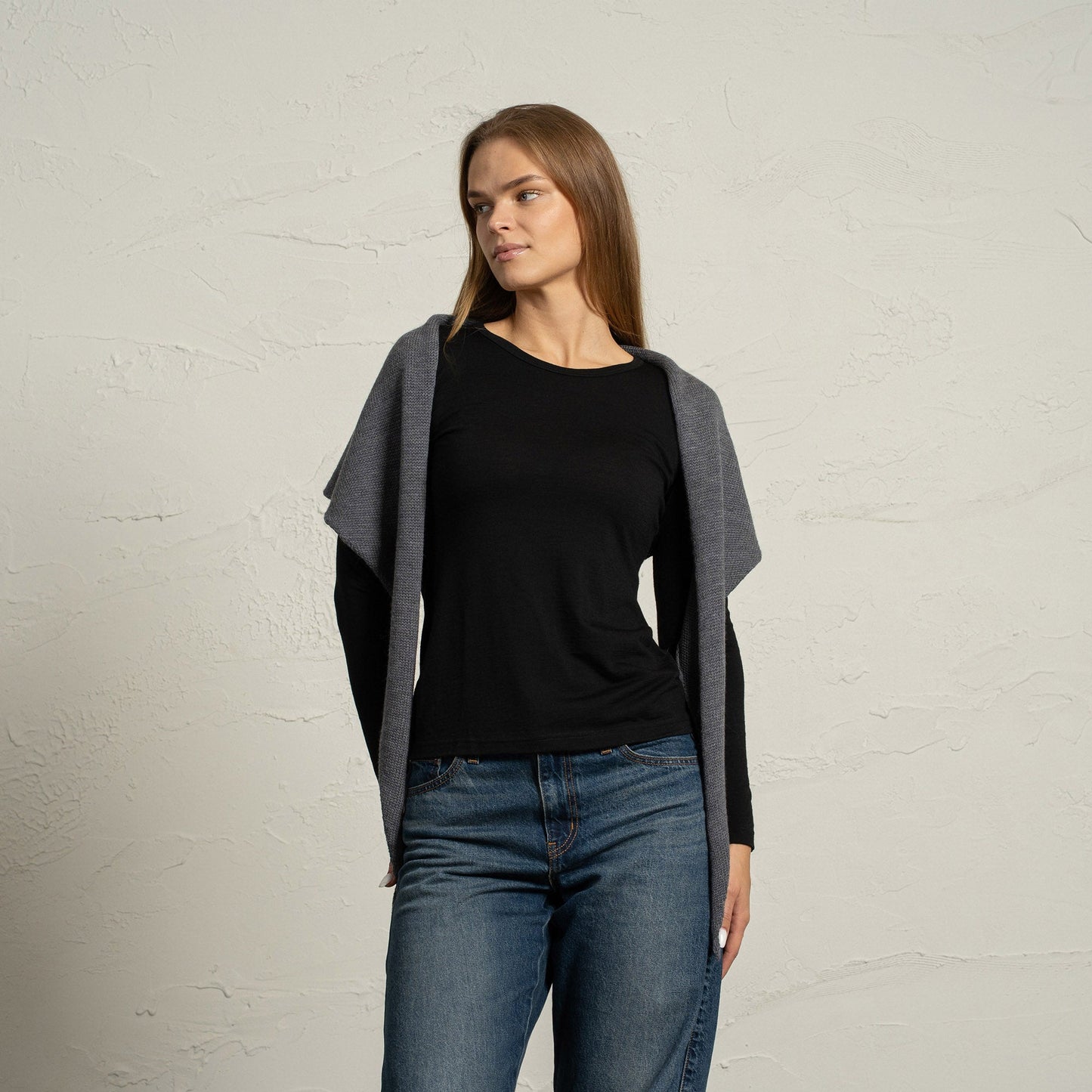 Women's Merino Wool Triangle Scarf