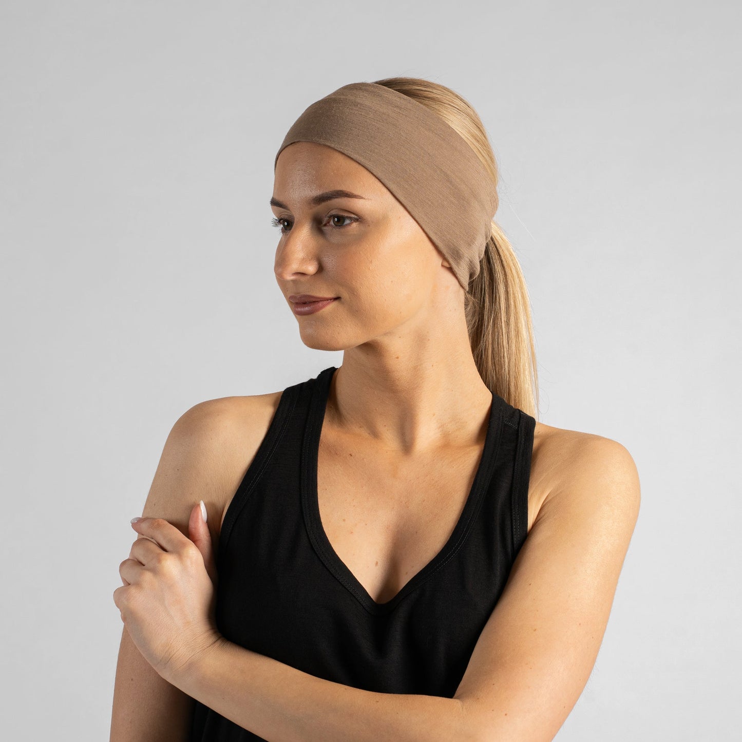 Women's 100% Merino Ruched Headband