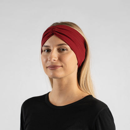 Women's 100% Merino Ruched Headband