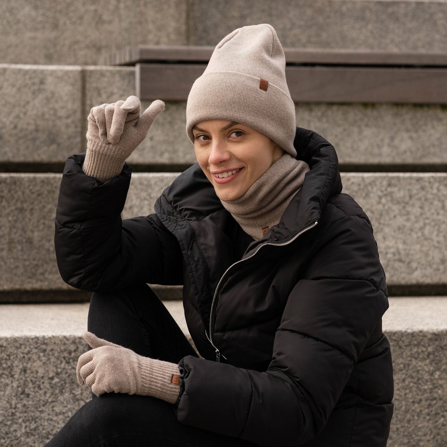 Women's Knit Merino Gloves