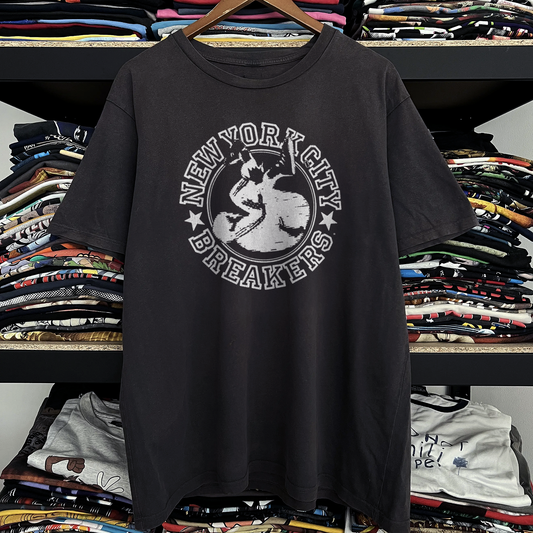 Rare NY Breakers Washed Black Tee
