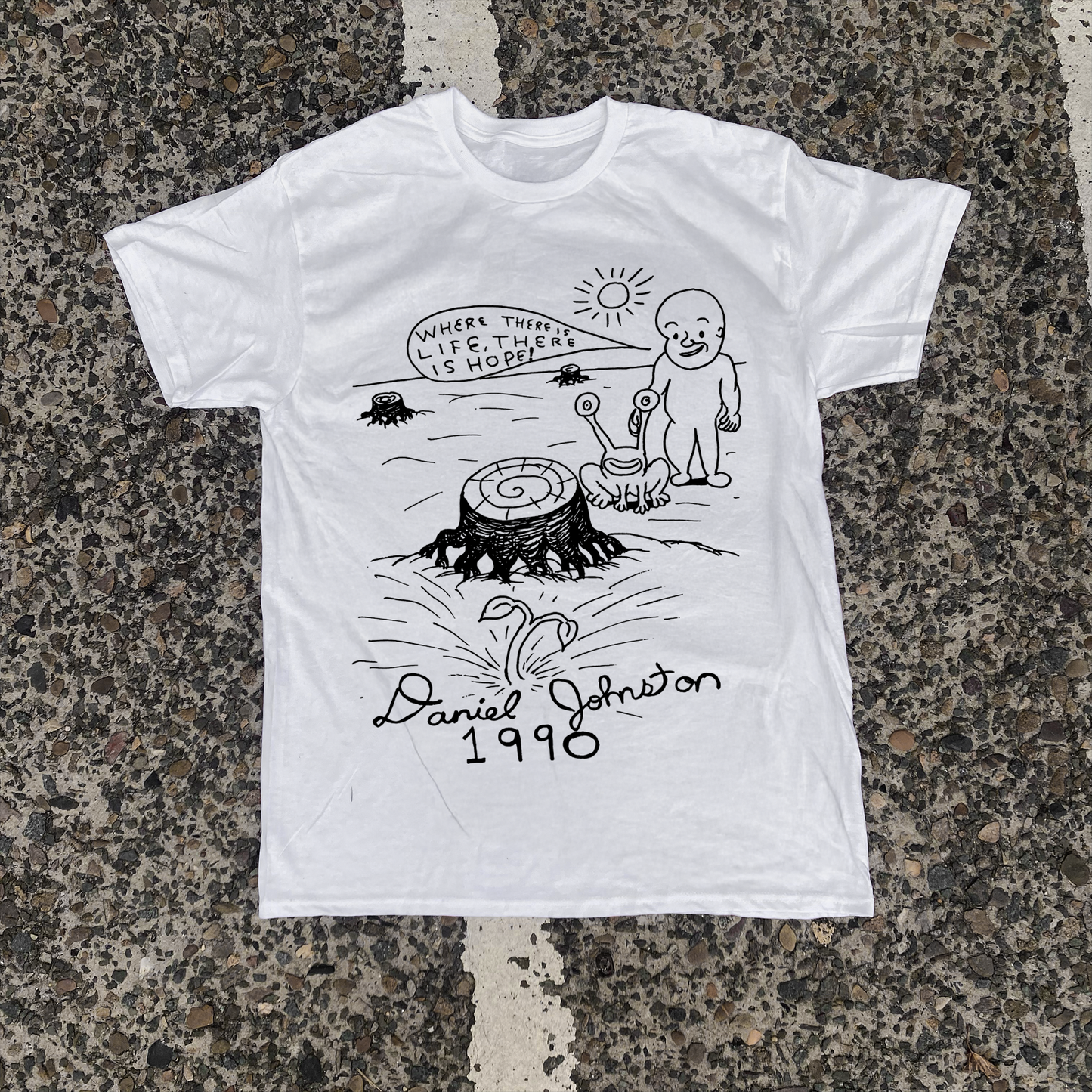 Daniel Johnston 'There Is Hope' Vintage White T-Shirt
