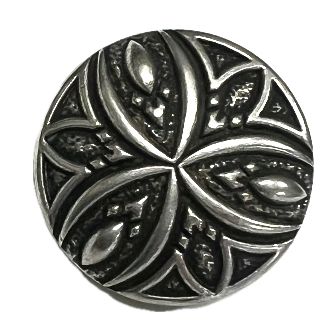 Antique Silver Carved-23mm