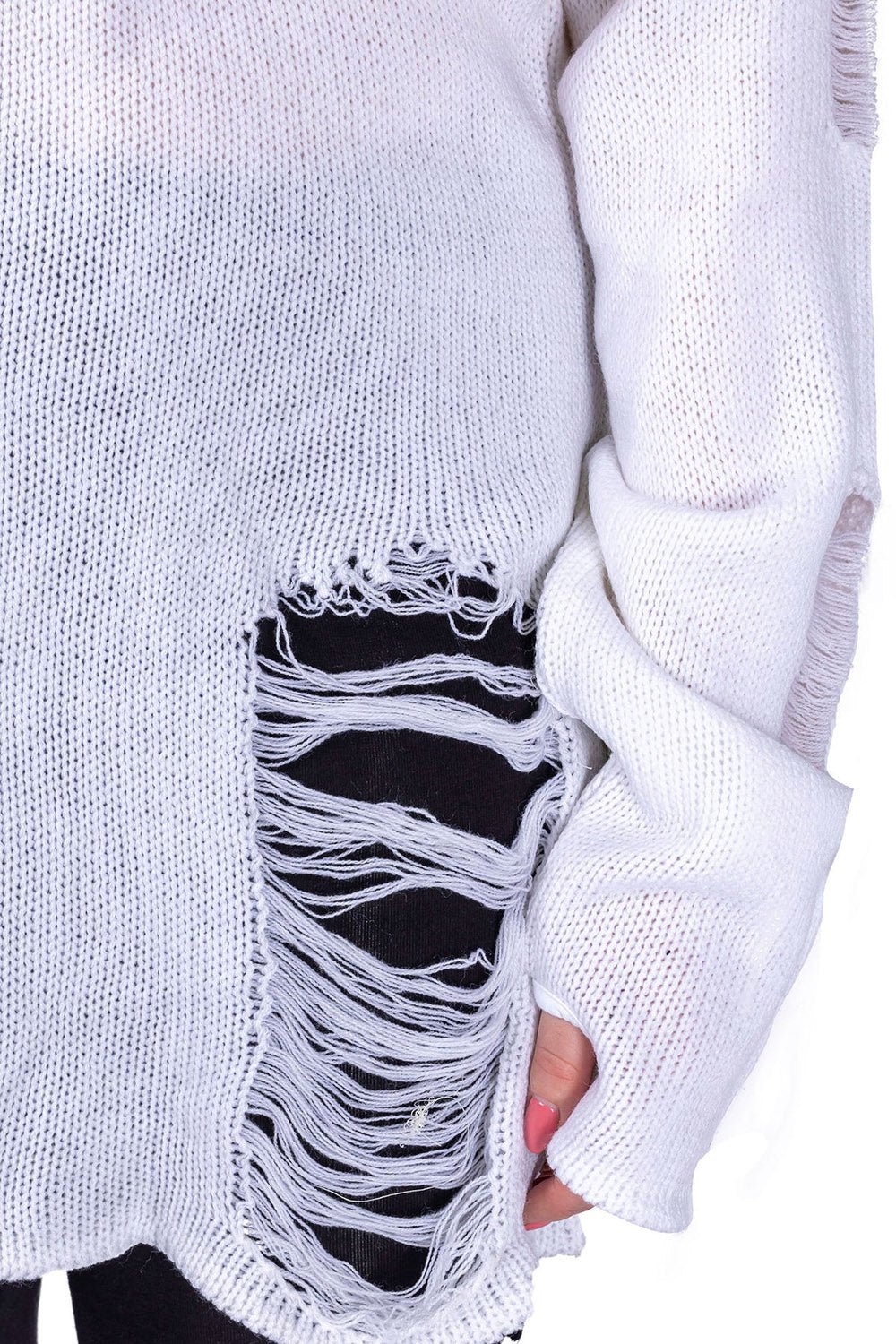 Atelia Jumper Sweater [BLACK/WHITE]