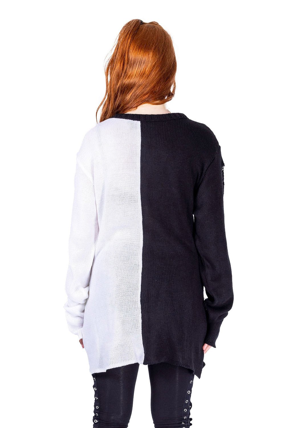 Atelia Jumper Sweater [BLACK/WHITE]