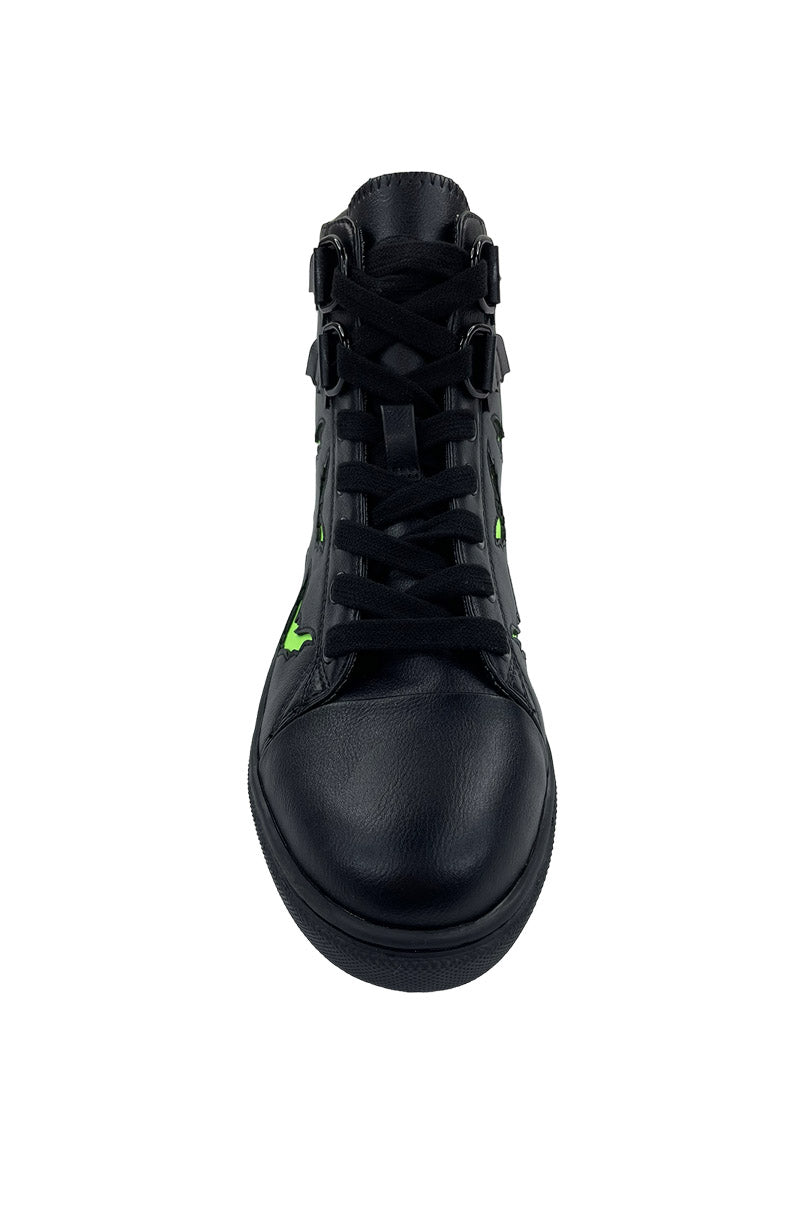 Chelsea Bat Sneakers [Black/Green Glow]