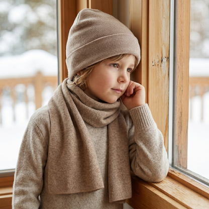 Kids' Knit Beanie & Scarf 2-Piece