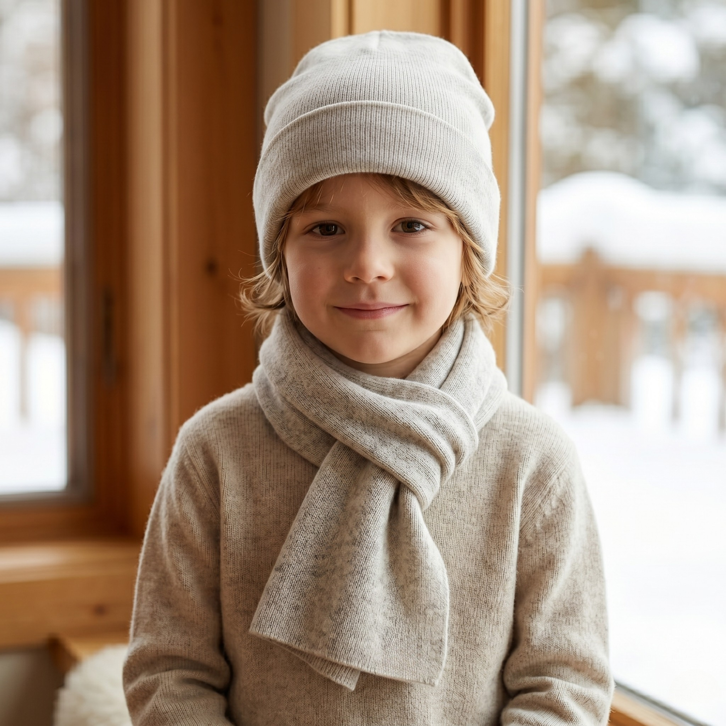 Kids' Knit Beanie & Scarf 2-Piece