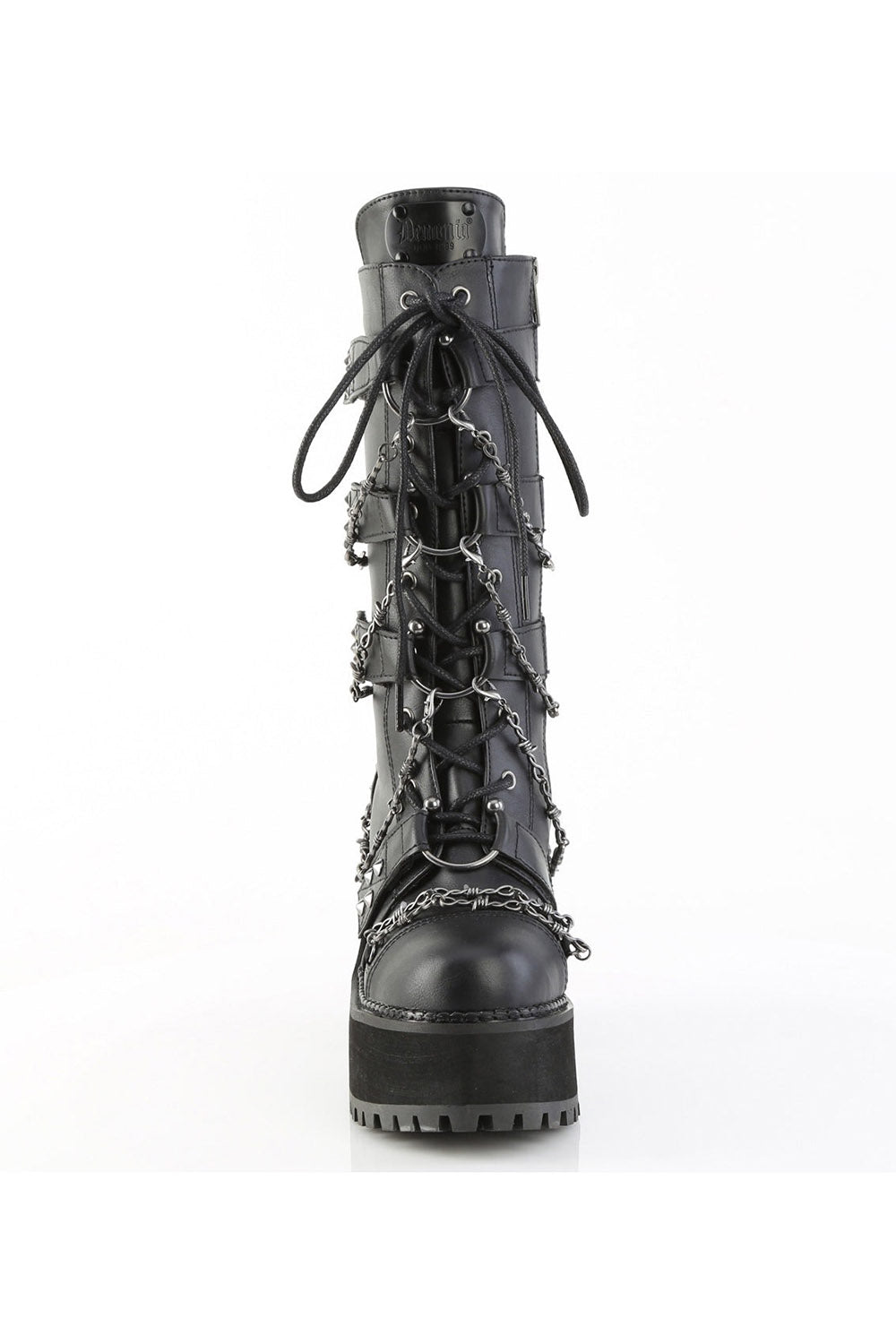 Black Sacraments Studded Punk Boots [ASSAULT-117]