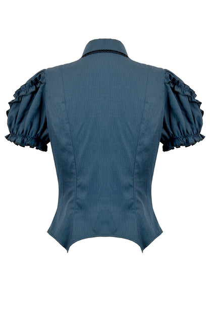 Blue Twilight Puff Sleeve Top