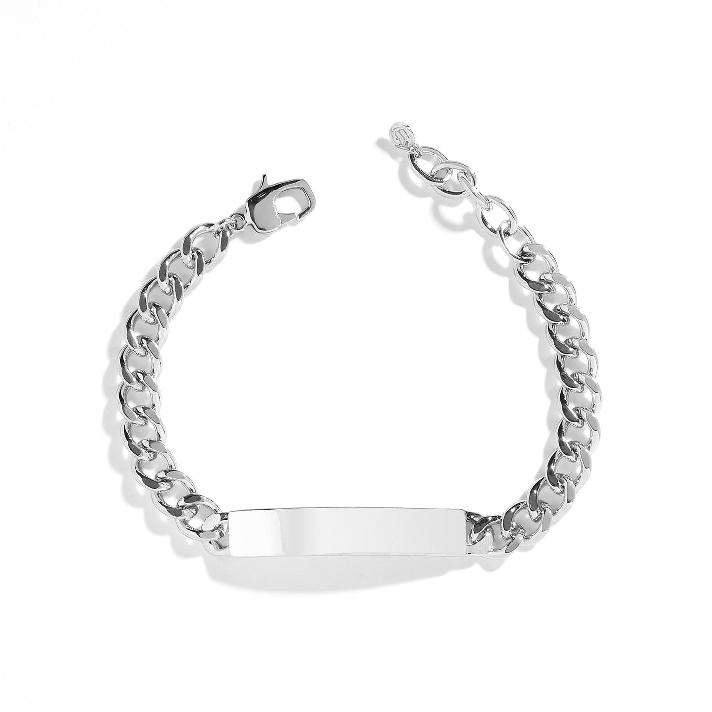 Engravable Curb Chain ID Bracelet