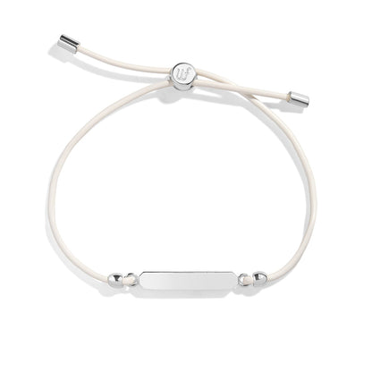 Engravable Bar Leather Bracelet