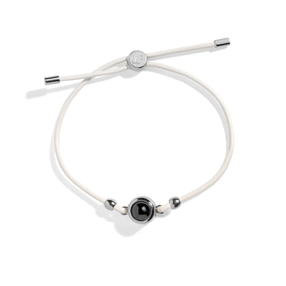 Personalized Leather Slider Photo Bracelet