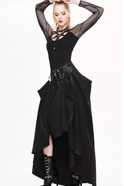 Bustle Harness Maxi Skirt
