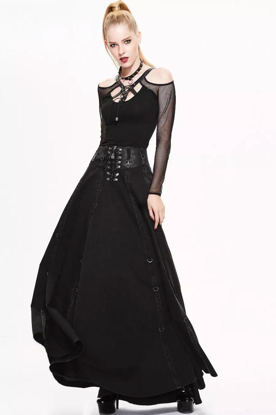 Bustle Harness Maxi Skirt