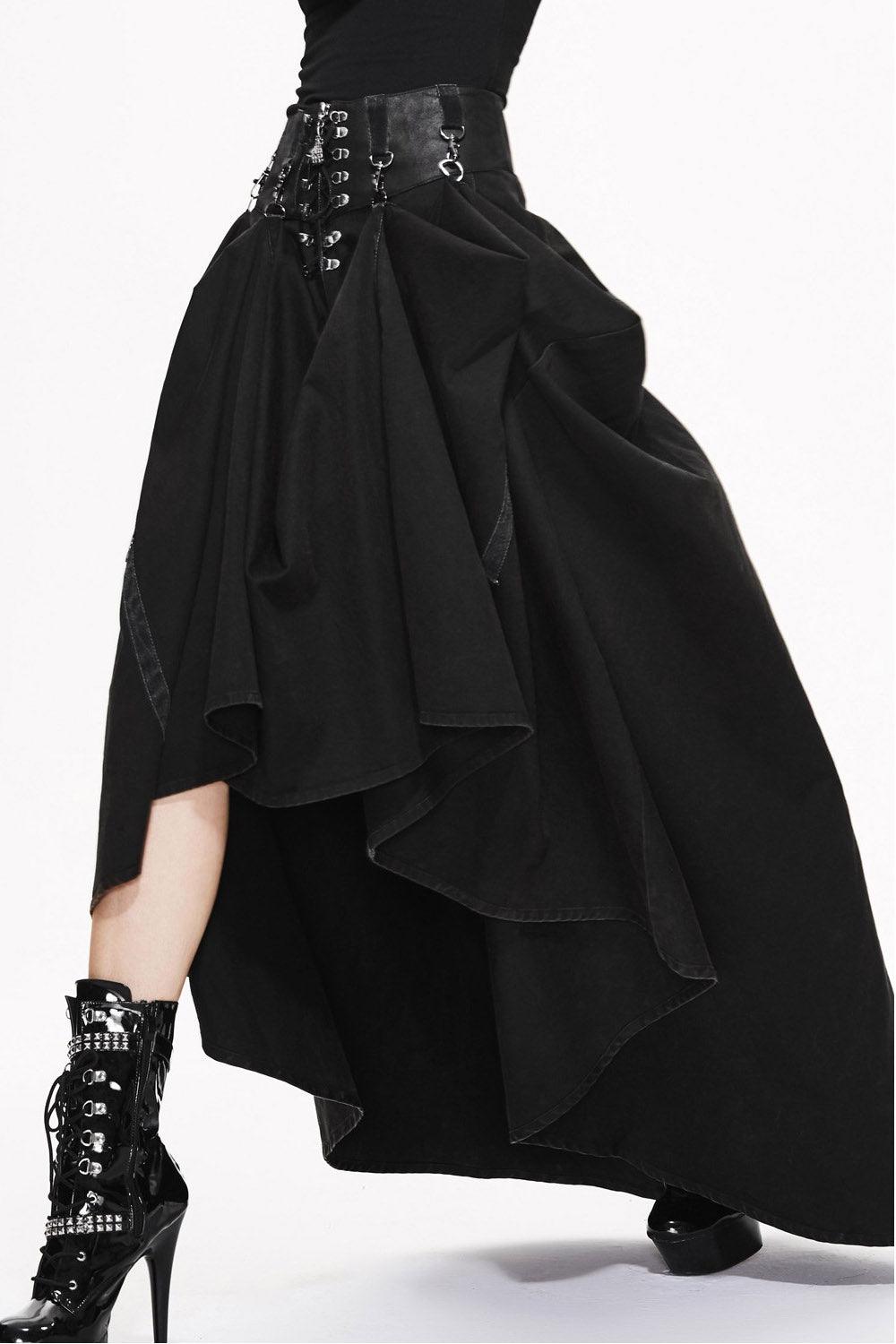 Bustle Harness Maxi Skirt
