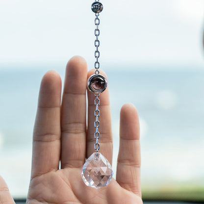 Personalized Circle Photo Sun Catcher