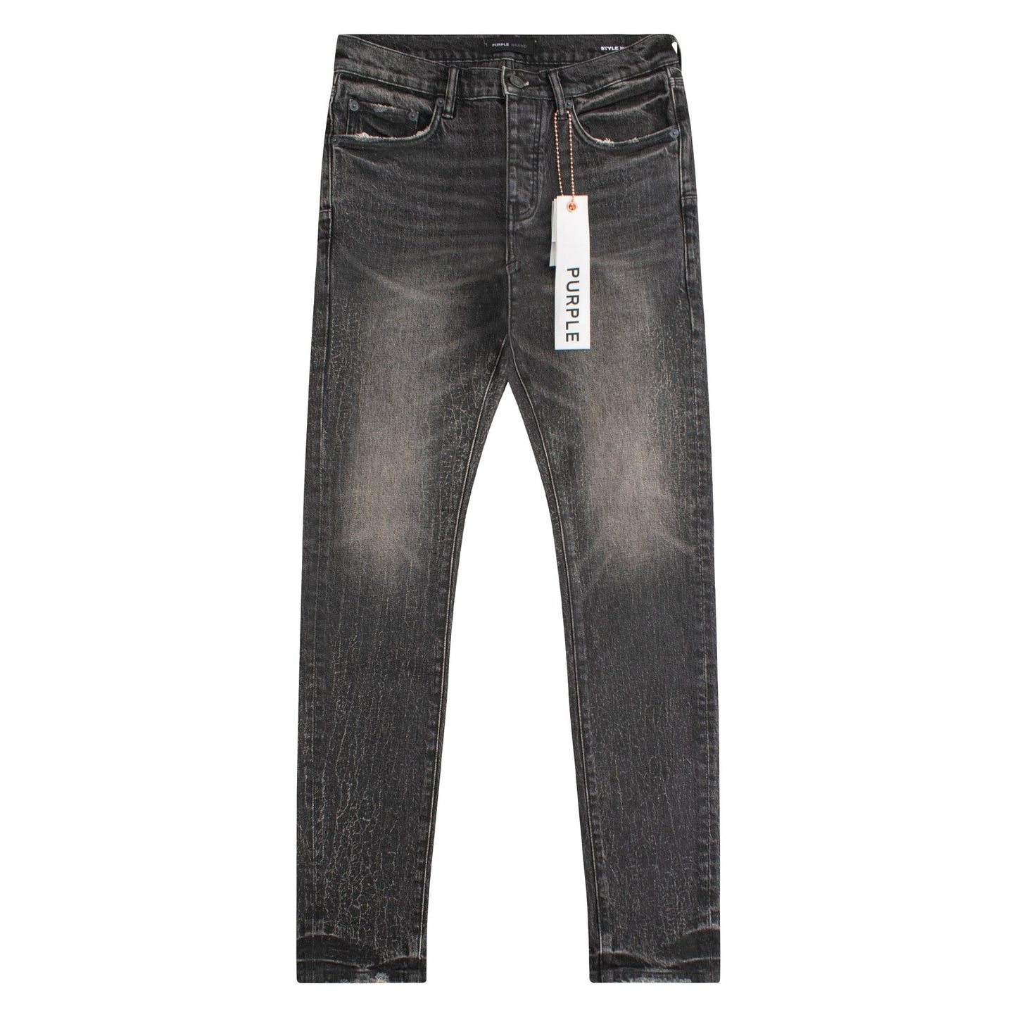 Crackle Coated Denim | Black