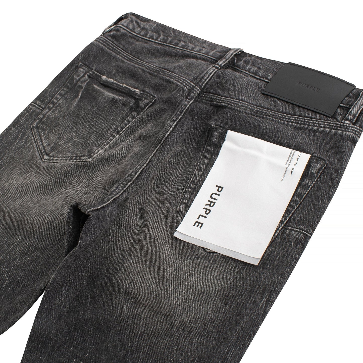 Crackle Coated Denim | Black