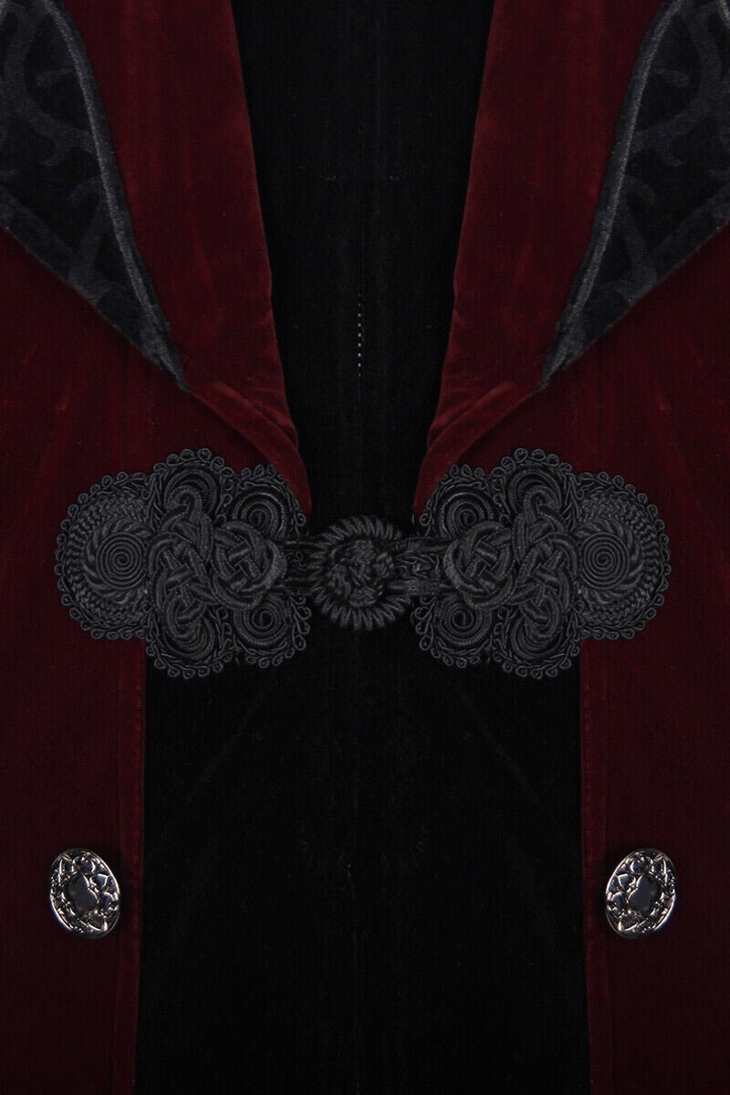Crimson Blood Victorian Goth Coat