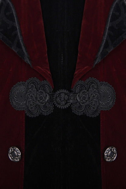 Crimson Blood Victorian Goth Coat