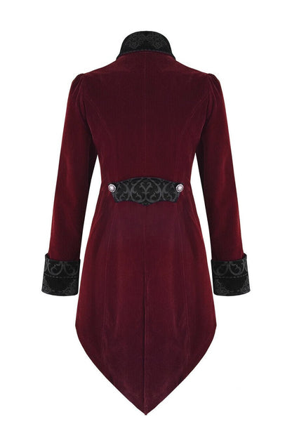 Crimson Blood Victorian Goth Coat