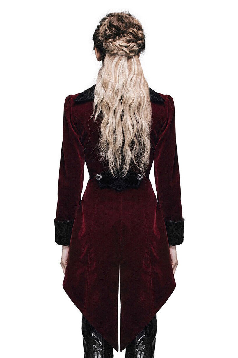 Crimson Blood Victorian Goth Coat