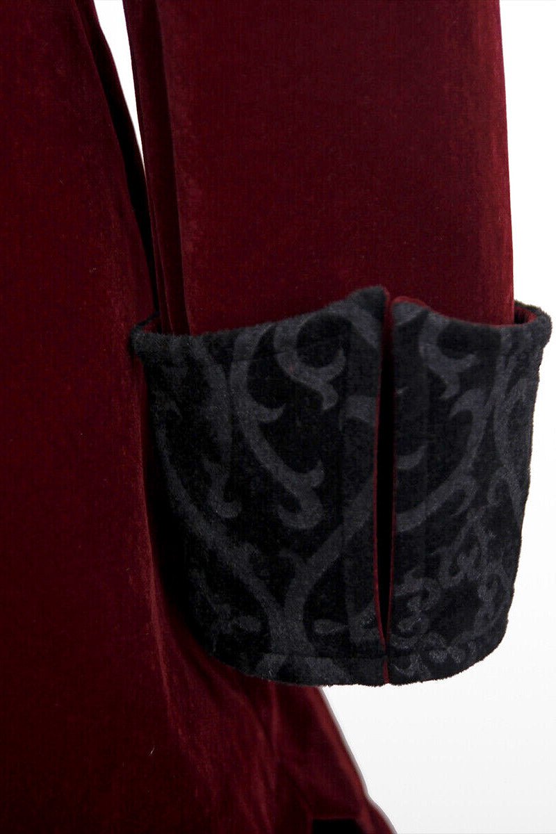 Crimson Blood Victorian Goth Coat