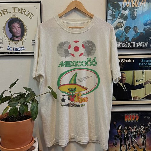 86 Mexico World Cup Pique Washed White Tee