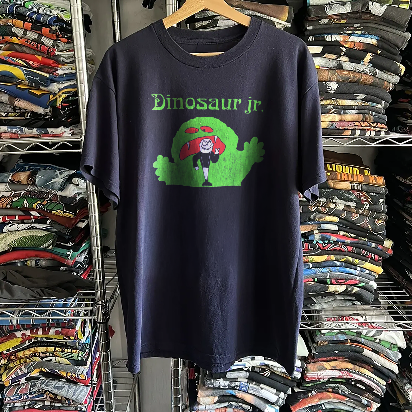 Rare Dinosaur Jr Monster Washed Navy Tee