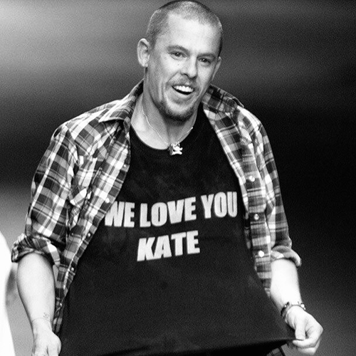 2006 We Love You Kate 'Alexander Mcqueen' Rare Washed Black T-Shirt