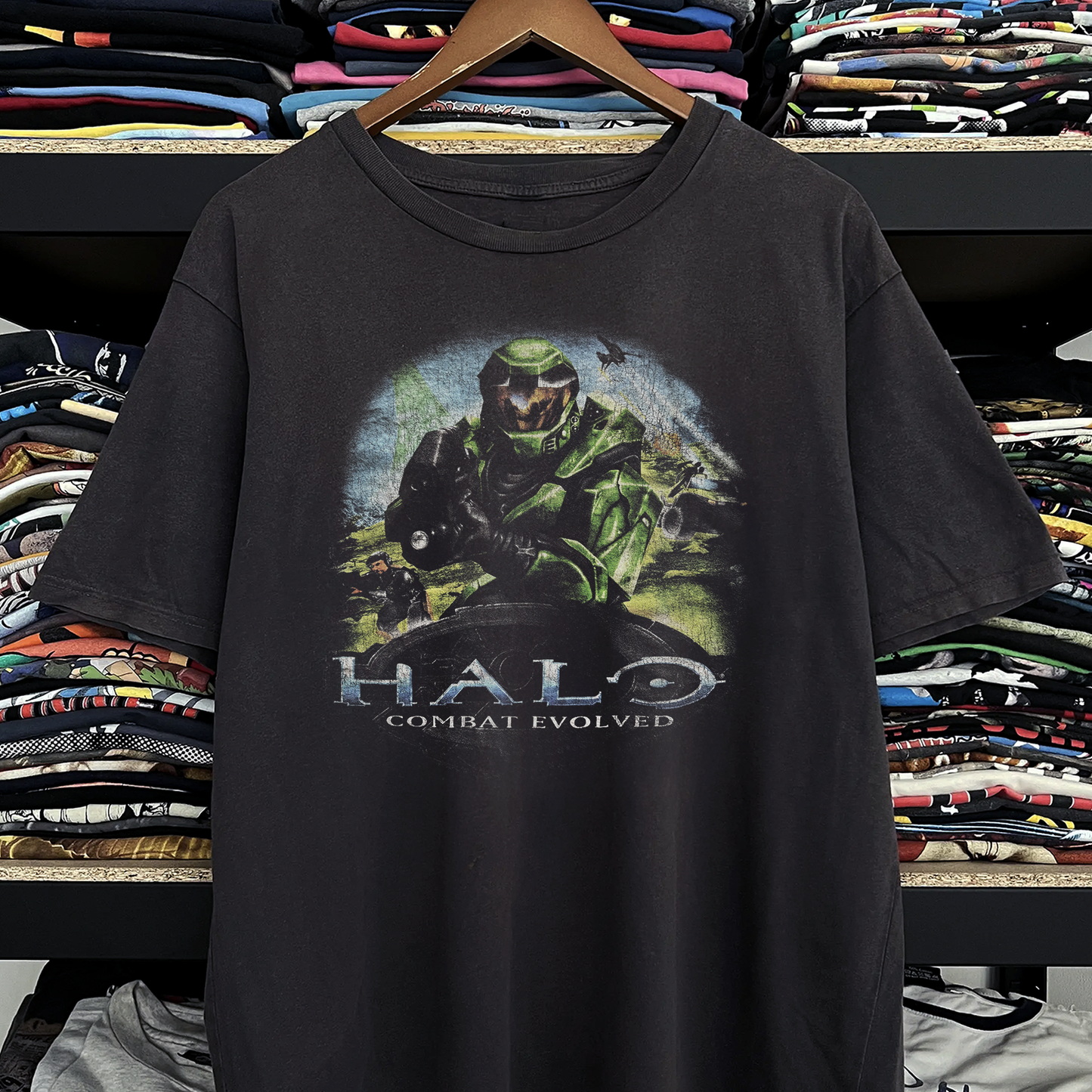 2001 Halo: Combat Evolved Washed Black Tee