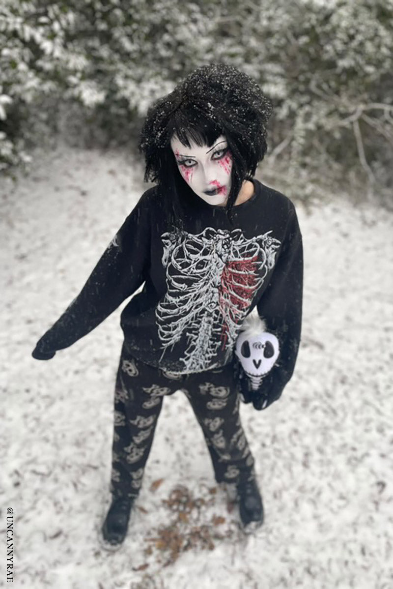 Bleeding Heart Skeleton Sweatshirt