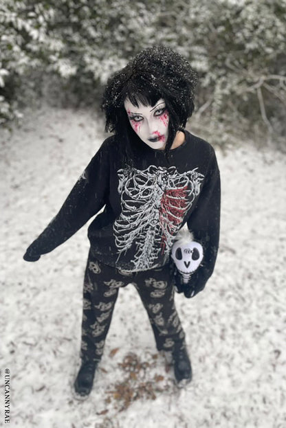 Bleeding Heart Skeleton Sweatshirt
