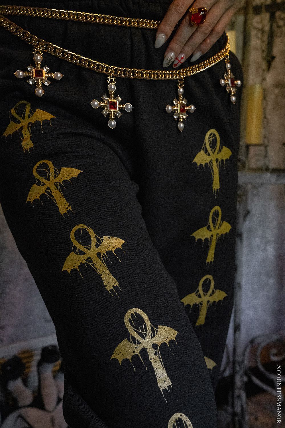 Batwing Ankh Joggers [Unisex]