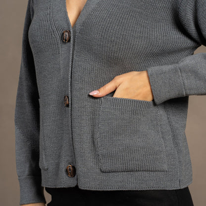 Women's Merino Cardigan Hazel