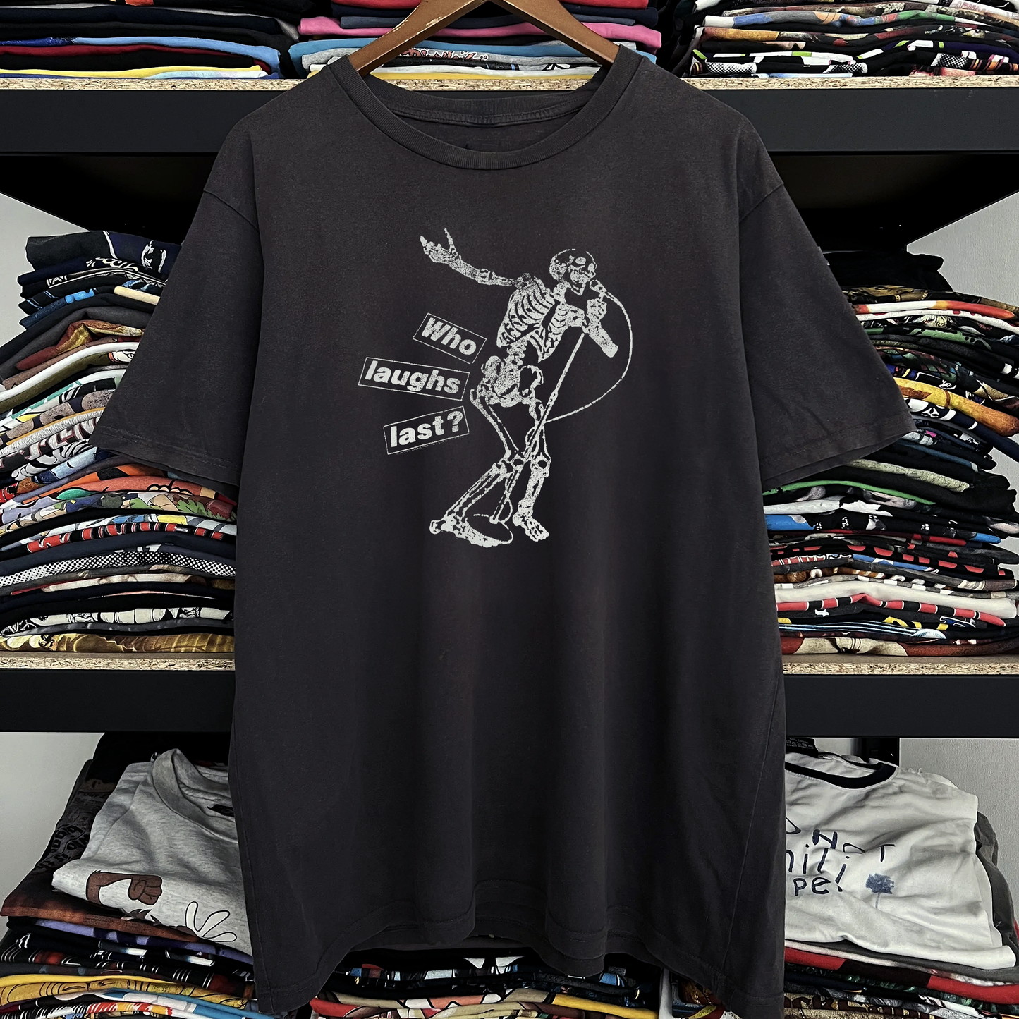 1997 Rage Against The Machine Who Laughs Washed Black Tee